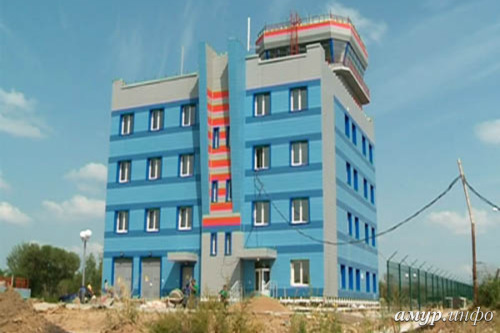 Здание «высого» КДП в аэропортах Благовещенск, Южно-Сахалинск